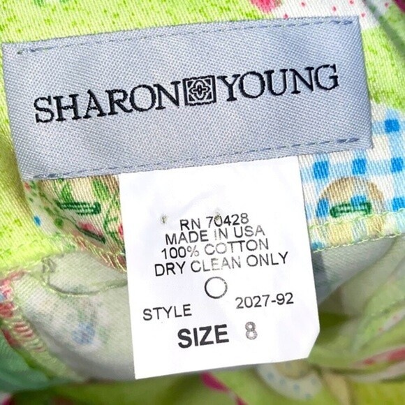 SHARON Young vintage floral button print shift dress size 8 - Picture 8 of 10